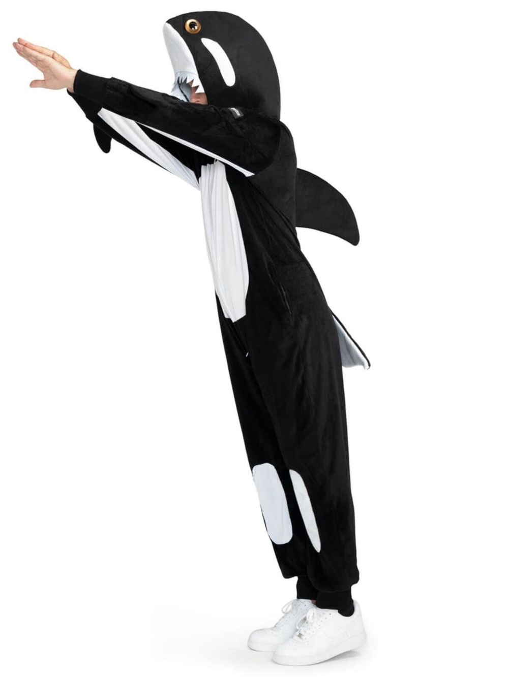 Tipsy Elves Killer Whale Shamu Free Willy Onesie Costume Unisex S